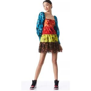 Alice + Olivia Rowan Tiered‎ Babydoll Dress Size XS